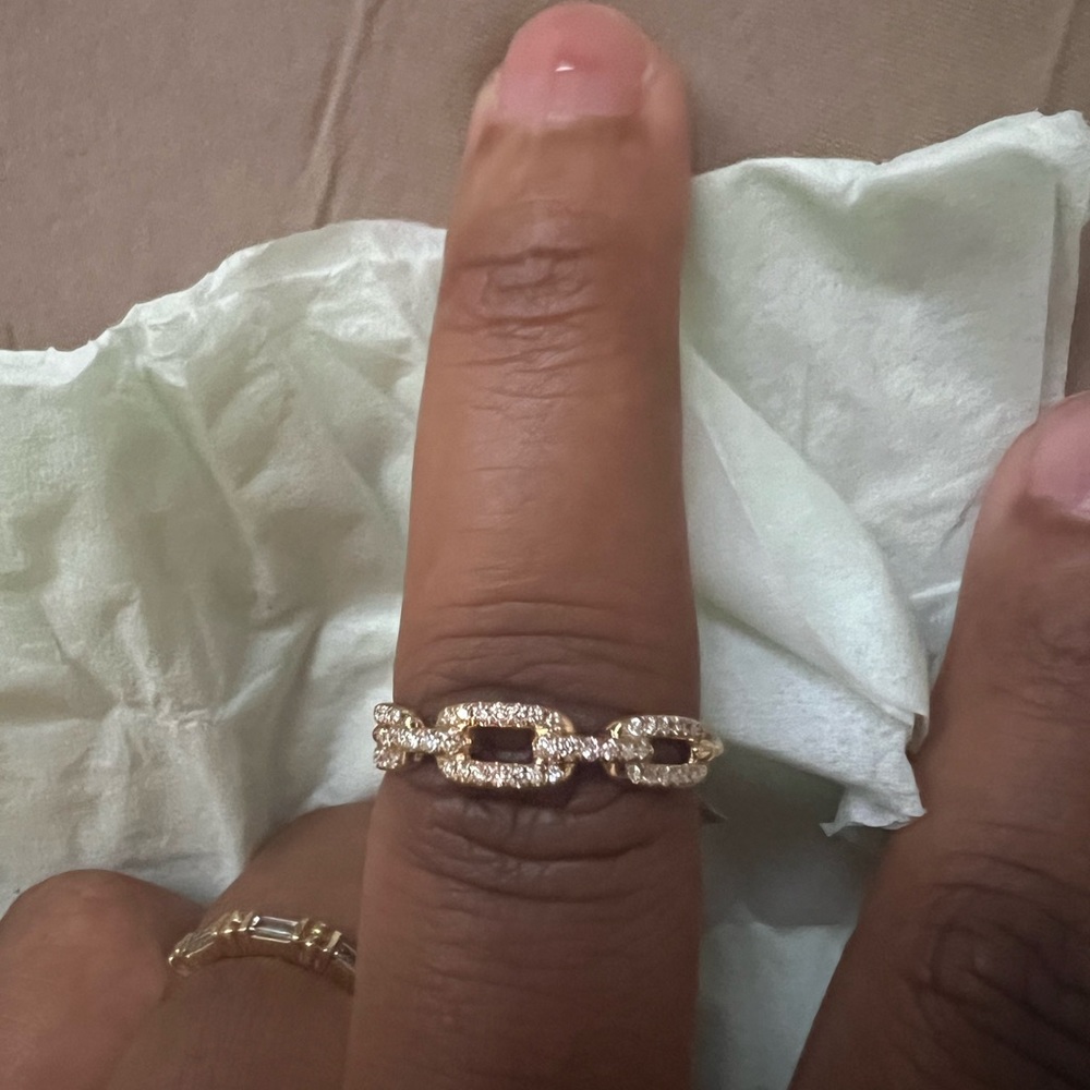 100% AUTHENTIC DAVID YURMAN STAX CHAIN LINK RING - Picture 8 of 9